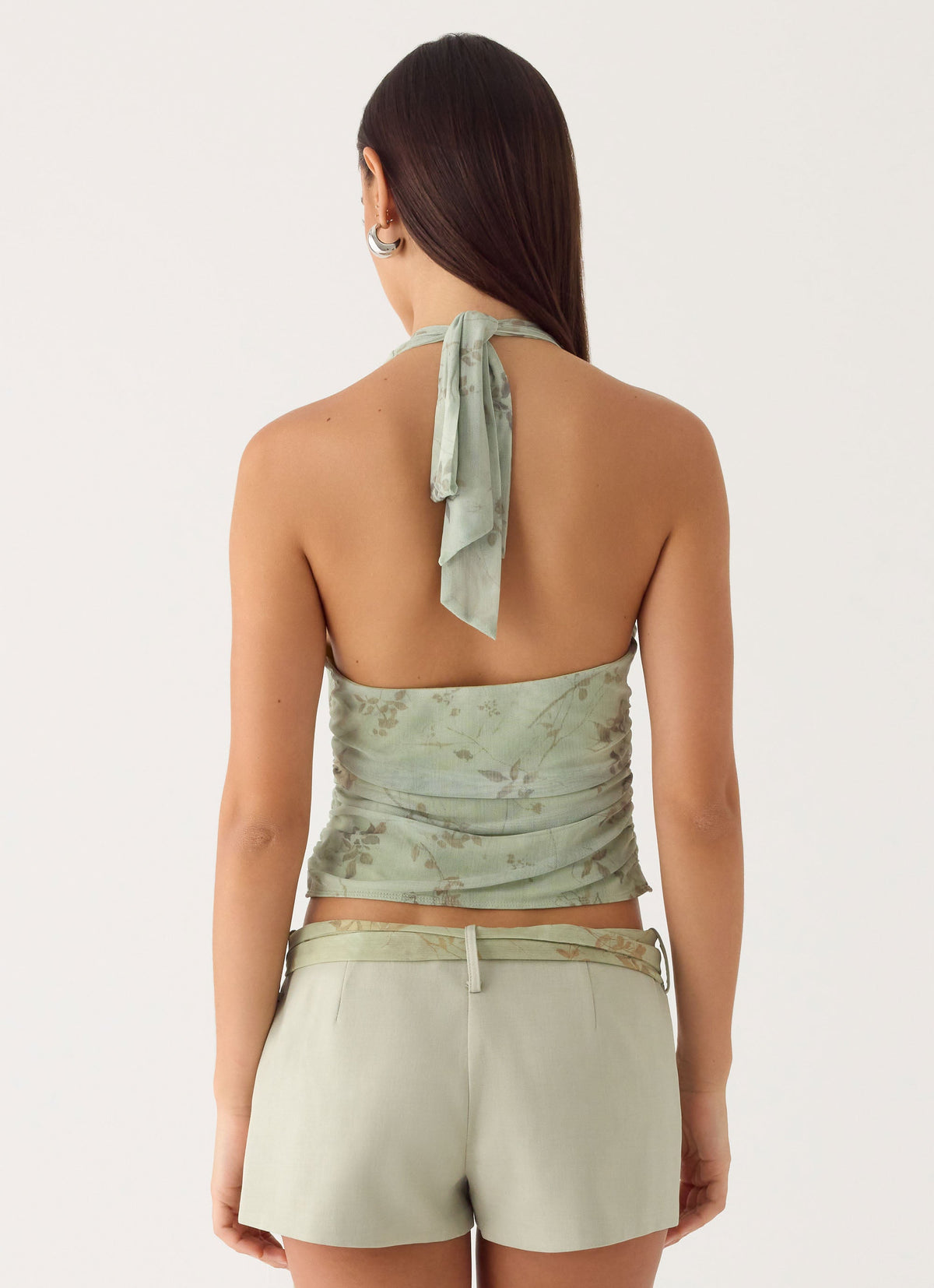 Ariane Sash Shorts - Sage