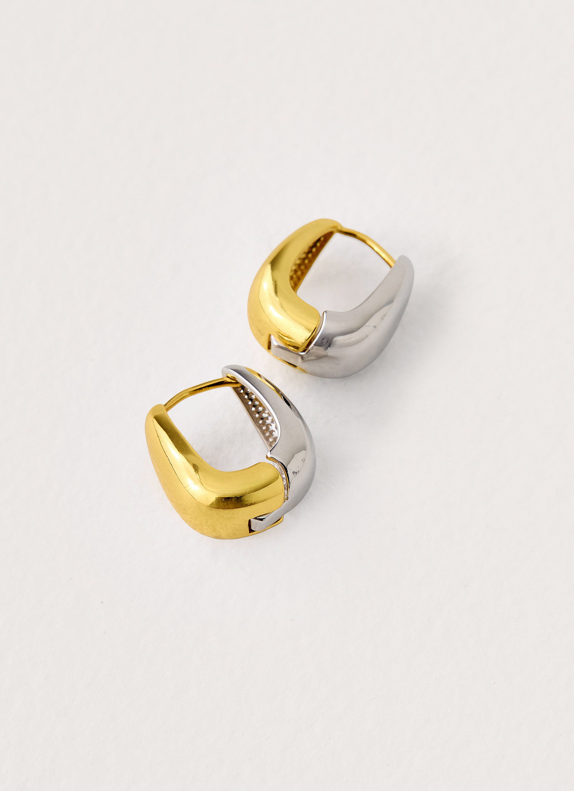 Bella Earrings - Gold/Silver Metal