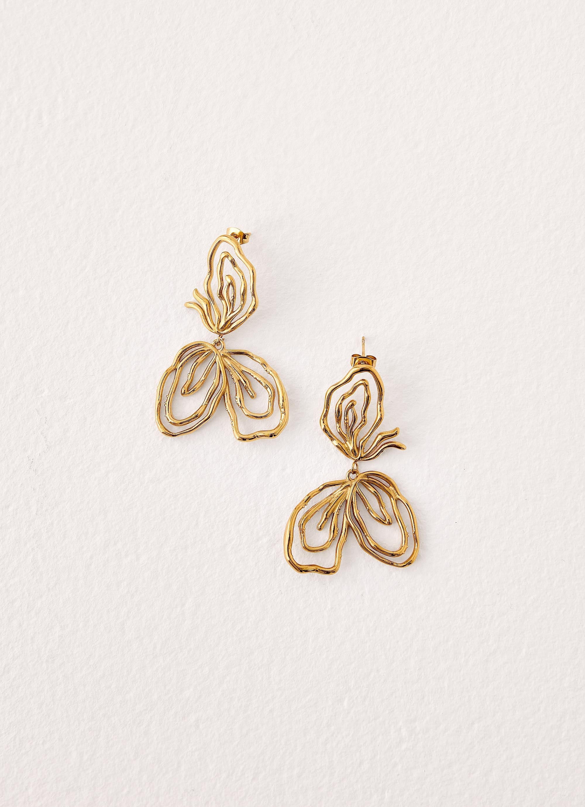 Blooming Light Earrings - Gold