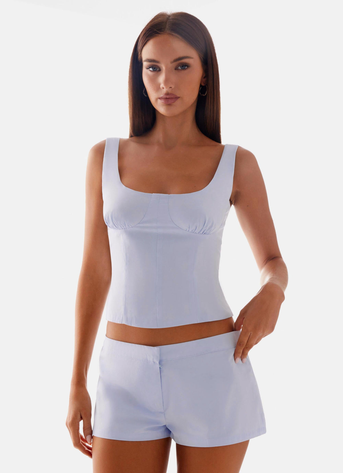 Coastline Bustier Top - Blue