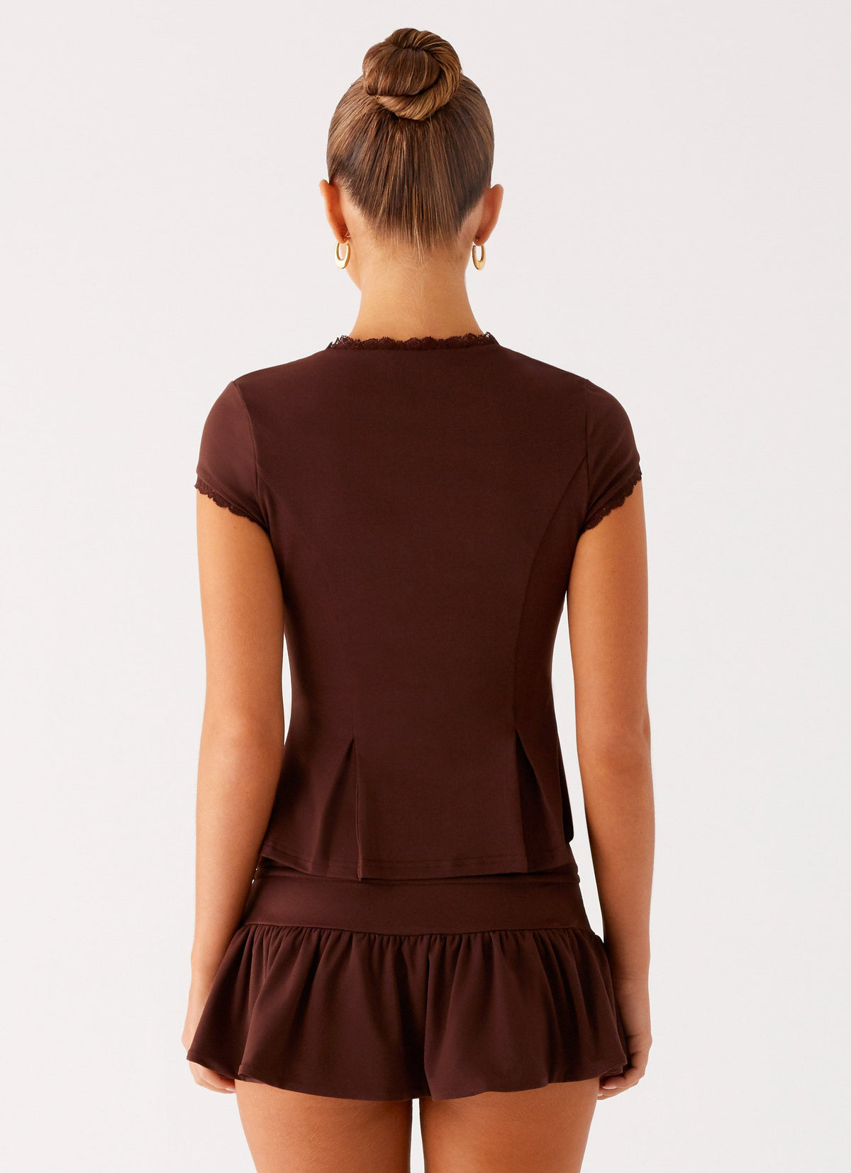 Landon Mini Skort - Chocolate