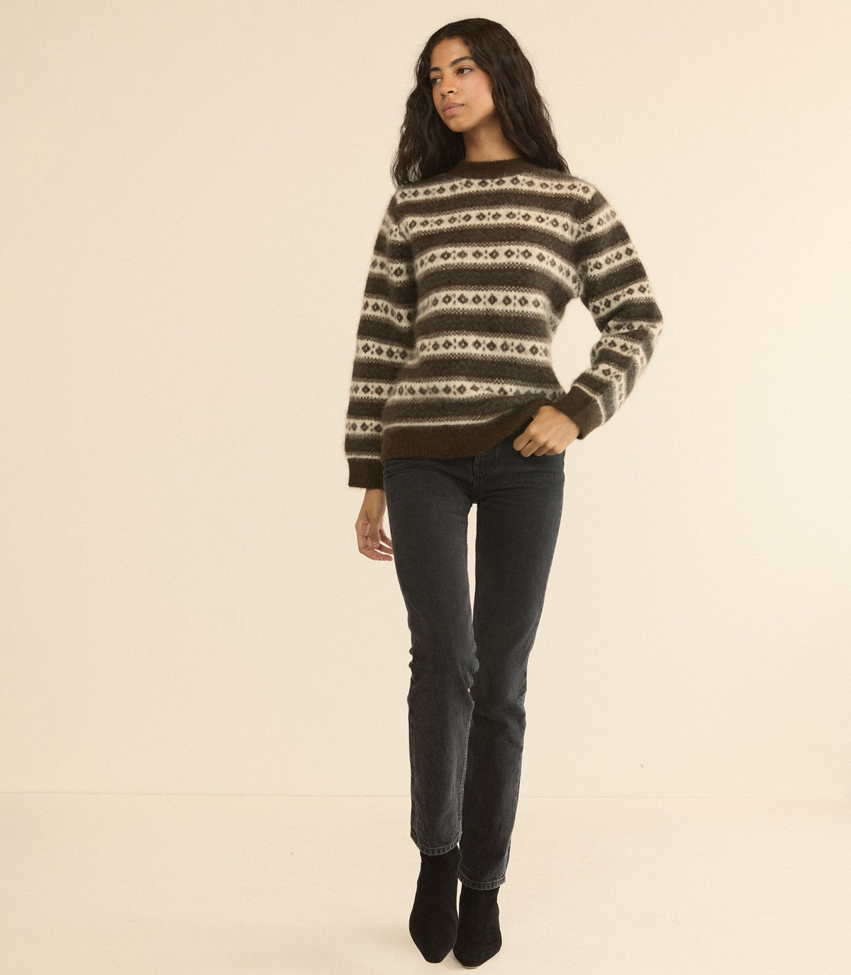 MYLES SWEATER -- SANDHAMM JACQUARD