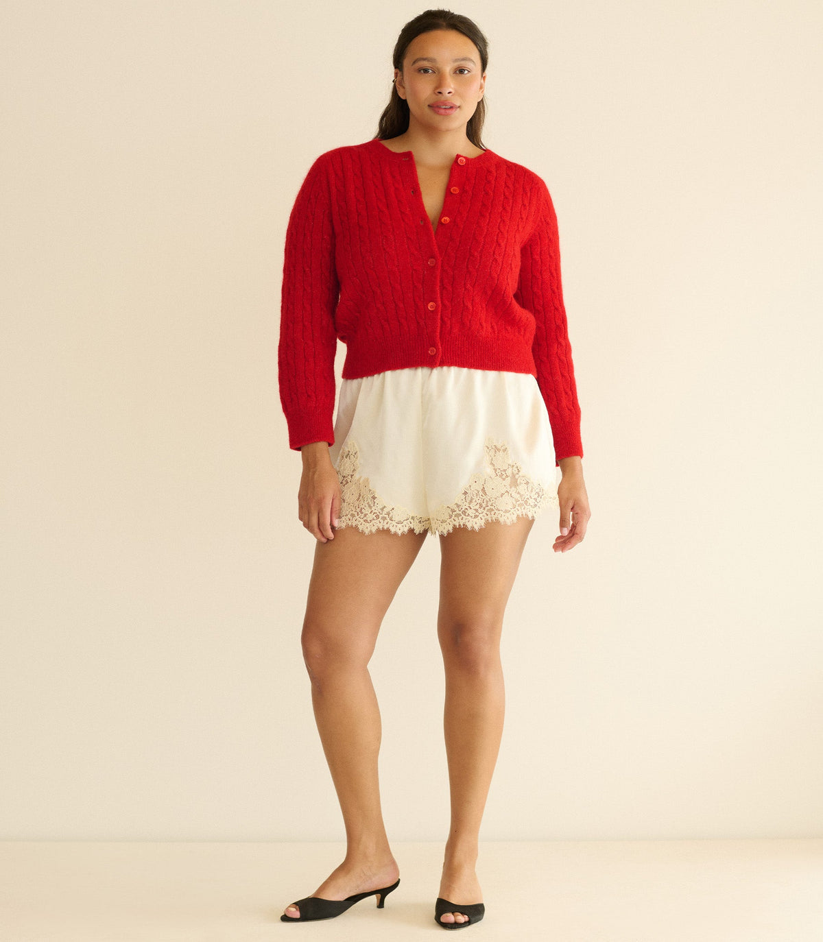 PENROSE CARDIGAN -- CERISE