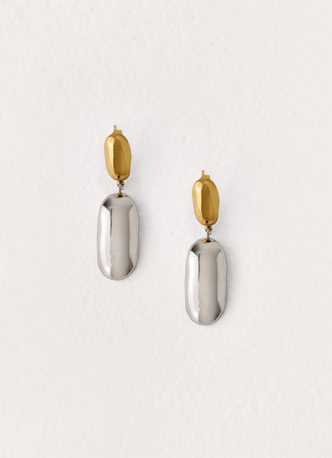Second Nature Earrings - Gold/Silver Metal